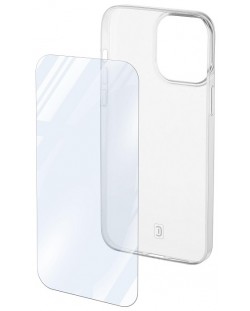Калъф и протектор Cellularline - iPhone 15 Plus, прозрачен