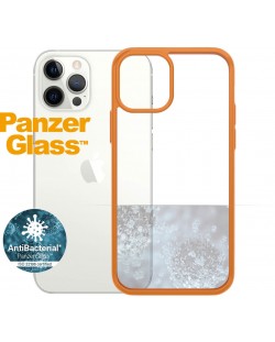 Калъф PanzerGlass - Clear, iPhone 12/12 Pro, прозрачен/оранжев