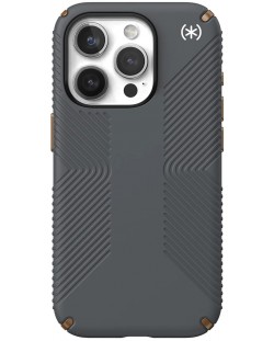Калъф Speck - Presidio 2 Grip, iPhone 15 Pro, сив