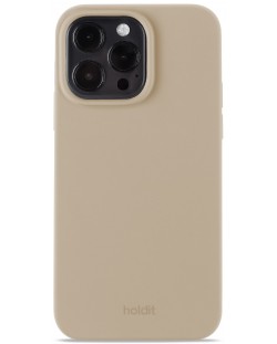 Калъф Holdit - Silicone, iPhone 14 Pro Max, Latte Beige
