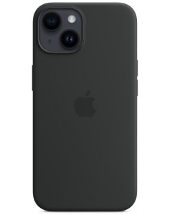 Калъф Apple - Silicone MagSafe, iPhone 14, Midnight