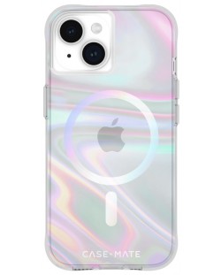 Калъф Case-Mate - Soap Bubble MagSafe, iPhone 15, многоцветен