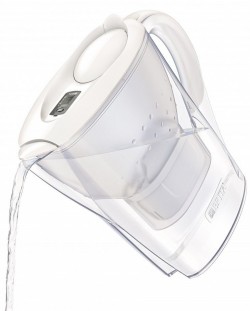 Кана за филтриране BRITA - Marella Cool Memo, 2.4 l, 3 филтъра, бяла