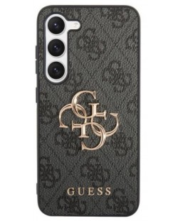 Калъф Guess - PU 4G Metal Logo, Galaxy S23, сив