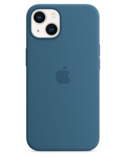 Калъф Apple - Silicone MagSafe, iPhone 13, Blue Jay