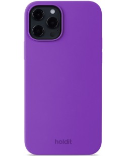 Калъф Holdit - Silicone, iPhone 12/12 Pro, лилав