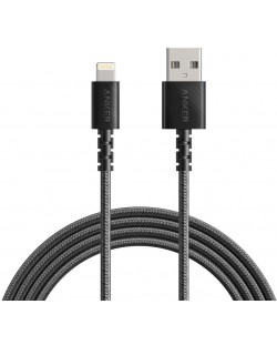 Кабел Anker - PowerLine Select Plus, USB-A/Lightning, 1.8 m, черен