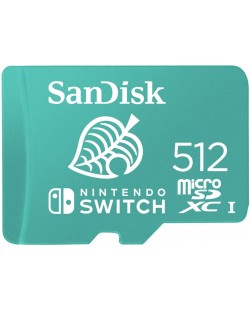 Карта памет SanDisk - 512GB, microSDXC, за Nintendo Switch, UHS-I