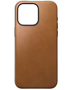 Калъф Nomad - Modern Leather, iPhone 15 Pro Max, English Tan