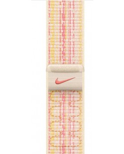 Каишка Apple - Nike Sport Loop, Apple Watch, 41 mm, Starlight/Pink