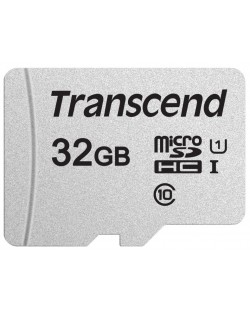 Карта памет Transcend - 32GB, USD350V, microSDHC UHS-I U1 Class10 + адаптер