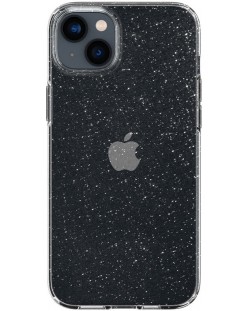 Калъф Spigen - Liquid Crystal Glitter, iPhone 14 Plus, Crystal Quartz