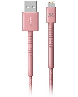 Кабел Fresh N Rebel - USB-A/Lightning, 3 m, розов