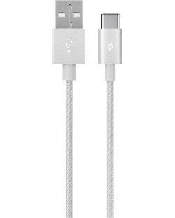 Кабел ttec - AlumiCable, USB-A/USB-C, 1.2 m, сребрист