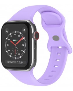 Каишка Techsuit - W031 Silicone, Apple Watch, 42/44/45/49 mm, лилава