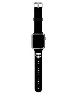Каишка Karl Lagerfeld - Choupette, Apple Watch, 38/40 mm, черна