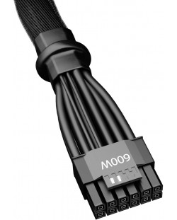 Кабел be quiet! - BC072, 12-Pin PCI-E/2x 12-Pin PCI-E, 0.6 m, черен