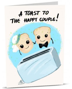 Картичка iGreet - Happy Toaster