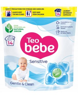 Капсули за пране Teo Bebe Gentle & Clean - Sensitive, 14 капсули