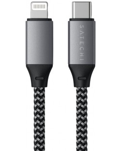 Кабел Satechi - ST-TCL10M, USB-C/Lightning, 0.25 m, сив