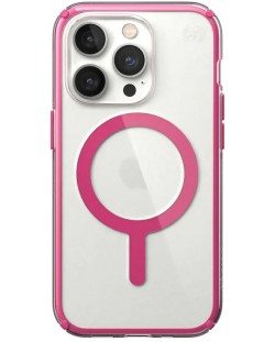 Калъф Speck - Presidio Geo Clear MagSafe, iPhone 14 Pro, прозрачен/розов