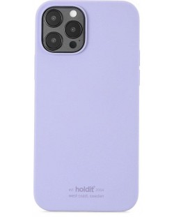 Калъф Holdit - Silicone, iPhone 12/12 Pro, лилав