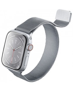 Каишка Cellularline - Steel, Apple Watch, 38/40/41 mm, сива