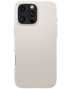 Калъф Spigen - Liquid Air,  iPhone 16 Pro, Natural titanium