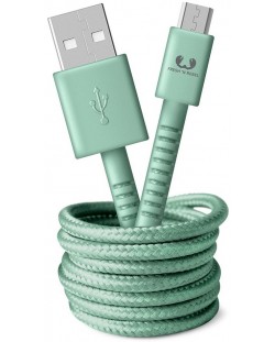 Кабел Fresh N Rebel - USB-A/Micro USB, 1.5 m, зелен
