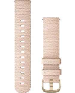 Каишка Garmin - QR Nylon, Venu/vivomove, 20 mm, Blush Pink Woven/Light Gold