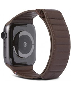 Каишка Decoded - Leather, Apple Watch 42/44/45 mm, Chocolate Brown