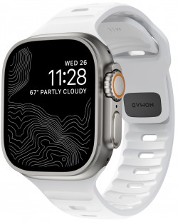 Каишка Nomad - Sport M/L, Apple Watch 1-9/Ultra/SE, бяла