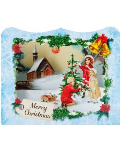 Картичка Gespaensterwald 3D - Merry Christmas, украсяване на елха