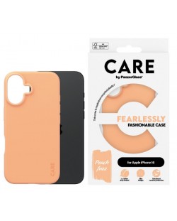 Калъф CARE - Fashionable, iPhone 16, Peachy