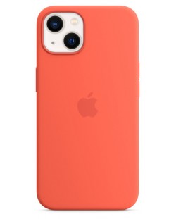 Калъф Apple - Silicone MagSafe, iPhone 13, Nectarine