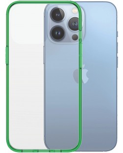 Калъф PanzerGlass - ClearCase, iPhone 13 Pro, прозрачен/зелен