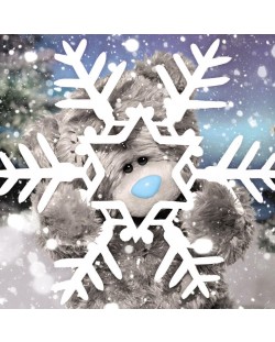 Картичка с 3D ефект Me To You - Мече със снежинка