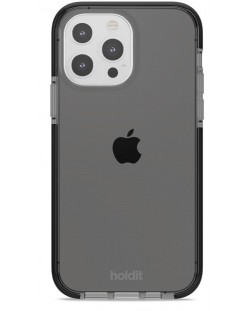 Калъф Holdit - Seethru, iPhone 13 Pro, черен
