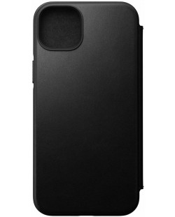 Калъф Nomad - Leather Folio MagSafe, iPhone 14 Plus, черен