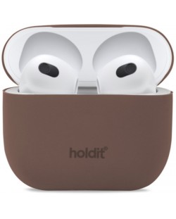 Kaлъф Holdit - Silicone, AirPods 3, Dark Brown