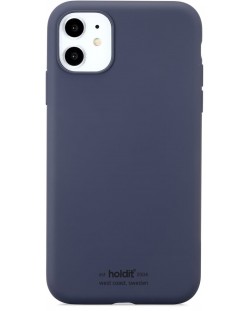 Калъф Holdit - Silicone, iPhone 11, Navy Blue