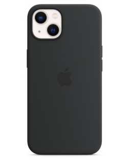 Калъф Apple - Silicone MagSafe, iPhone 13, Midnight