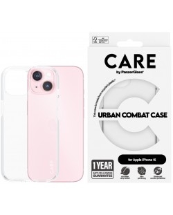 Калъф CARE - Flagship, iPhone 15, прозрачен