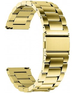 Каишка Techsuit - W010, Galaxy Watch, Huawei Watch, 22 mm, златиста