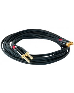 Кабел Master Audio - RCA630/5, 2x RCA/2х 6.3 mm, 5 m, черен