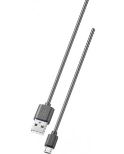 Кабел Ploos - 6558, USB-A/Micro USB, 2 m, черен
