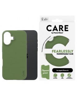 Калъф CARE - Fashionable, iPhone 16, зелен