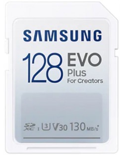 Карта памет Samsung - EVO Plus, 128GB, SDXC, Class10