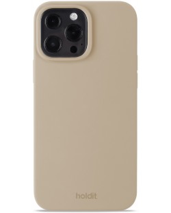 Калъф Holdit - Silicone, iPhone 13 Pro Max, Latte Beige