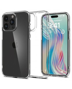 Калъф Spigen - Crystal Hybrid, iPhone 15 Pro Max, прозрачен